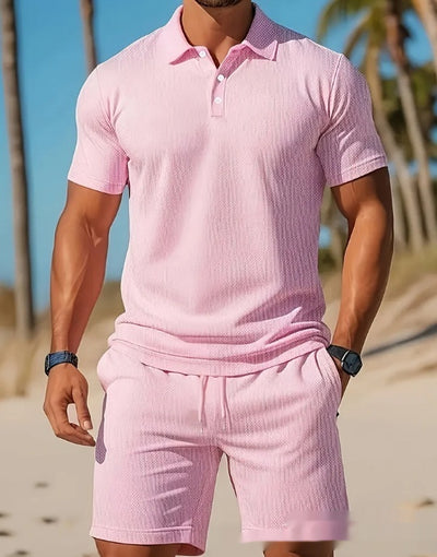 Conjunto de Playera y Shorts Deportivos de Malla para Playa - Cómodo y Transpirable - Image 3