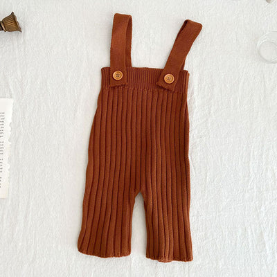 Pantalón Infantil de Cintura Alta con Tirantes y Pierna Ancha - Image 6