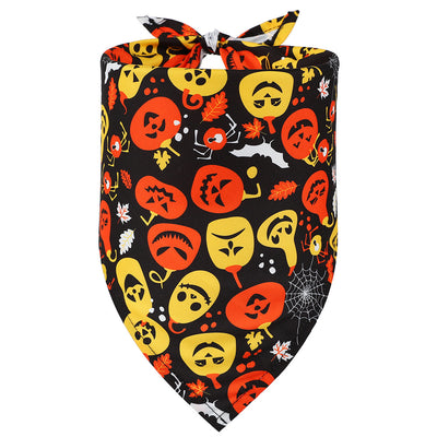 Babero Triangular Halloween para Mascotas con Diseño de Calavera - Image 8