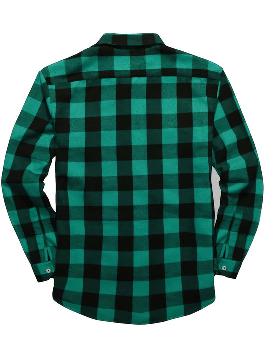 Camisa de Franela a Cuadros para Hombre - Uso Todo el Año - Image 46
