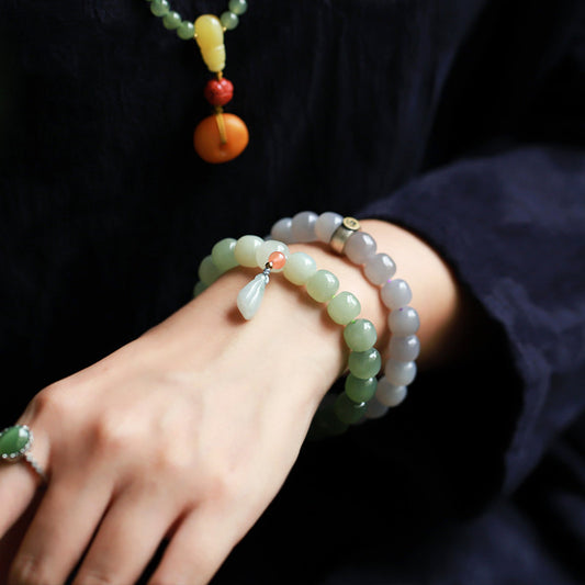 Pulsera Ornamental de Jade Loto