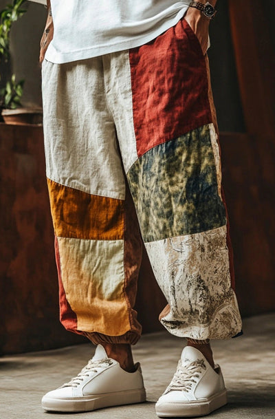 Pantalones Hombre Estampado 3D Corte Recto Oversize - Image 9