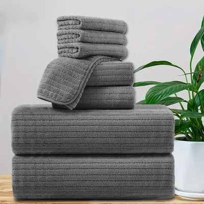 Toalla de Baño Extra Grande en Microfibra Coral - Súper Absorbente y Secado Rápido - Image 7