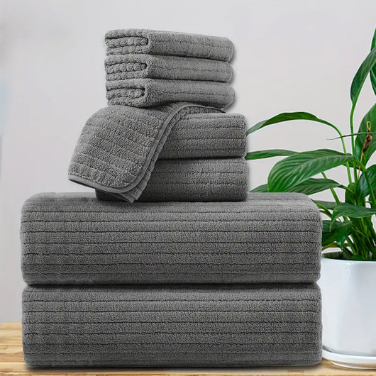 Toalla de Baño Extra Grande en Microfibra Coral - Súper Absorbente y Secado Rápido - Image 7