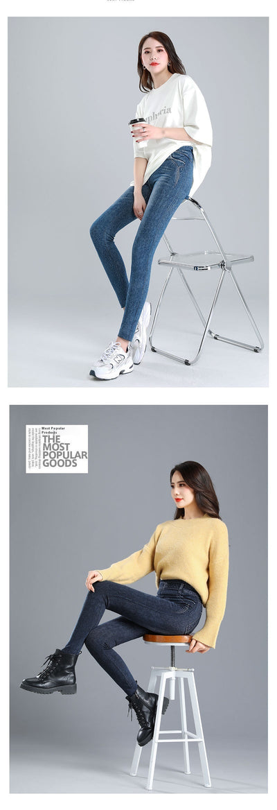 Leggings Ajustados de Talle Alto para Mujer con Corte Pencil Oversized - Image 11