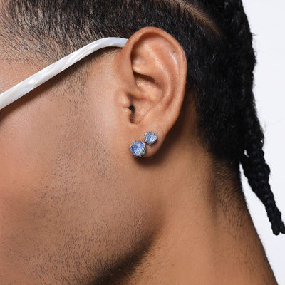 Aretes de Rosa Espinada Plata Pura - Corte Diamante Retro Unisex Antioxidante - Image 22