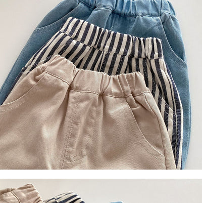 Pantalones Casuales para Niño con Estampado de Rayas Estilo Japonés - Image 10