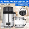 Destilador de Agua Pura 4L Acero Inoxidable Automático