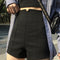 Shorts Anchos de Tiro Alto Elásticos para Mujer