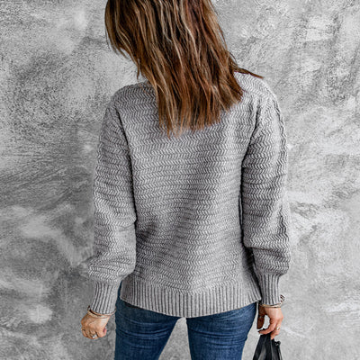 Suéter Mujer Otoño Invierno Combinado con Encaje - Diseño Bicolor - Image 9