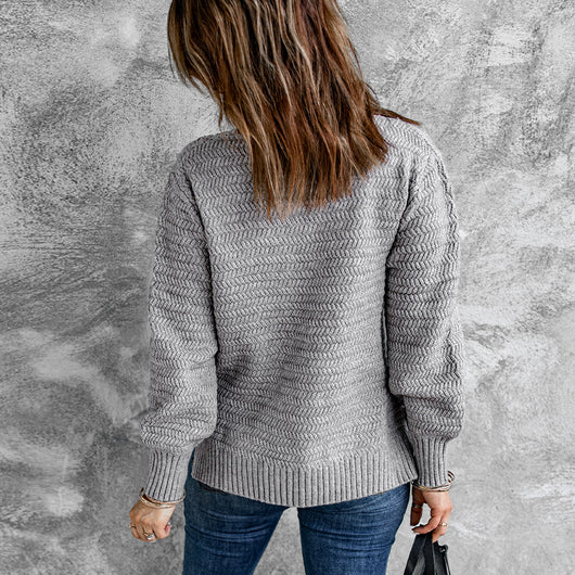 Suéter Mujer Otoño Invierno Combinado con Encaje - Diseño Bicolor - Image 9