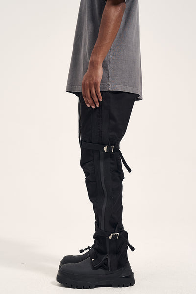 Pantalones Cargo Hombre con Cierre y Múltiples Bolsillos - Image 4