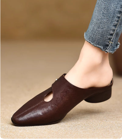 Pantuflas Deslizables de Piel de Borrego con Costura Artesanal - Image 6