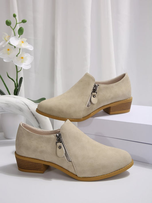 Botas Cómodas Talla Grande con Cierre Lateral y Tacón Cuadrado - Image 9