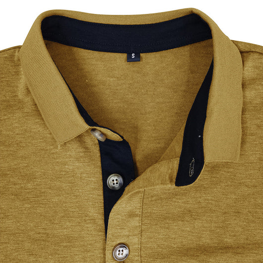 Camiseta Térmica de Cuello Solapa Manga Larga para Hombre - Image 28