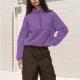 Sudadera Suelta con Cierre Medio para Mujer - Comodidad Casual - Image 4