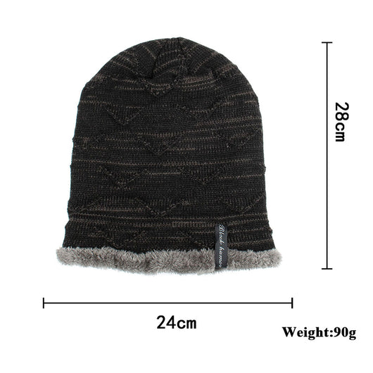 Gorro de Lana Tejido con Diseño Diagonal y Protección para Barbilla - Image 25
