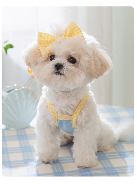 Chaleco Arnés con Moño y Textura Alivio Cardíaco para Perros Pequeños - Image 14