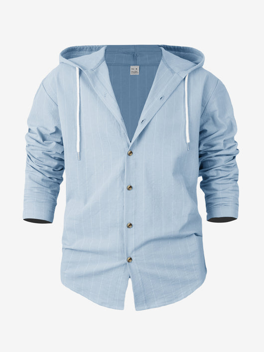 Cardigan Slim Fit con Capucha para Hombre - Casual y Versátil - Image 39