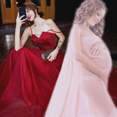 Vestido de Noche con Tirantes Ajustables para Compromisos - Image 9