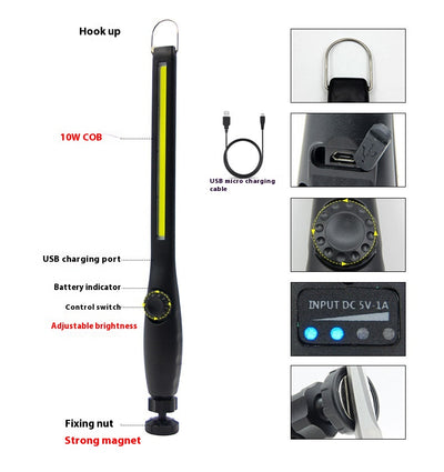 Lámpara de Inspección Magnética USB con Pantalla Digital - Image 9