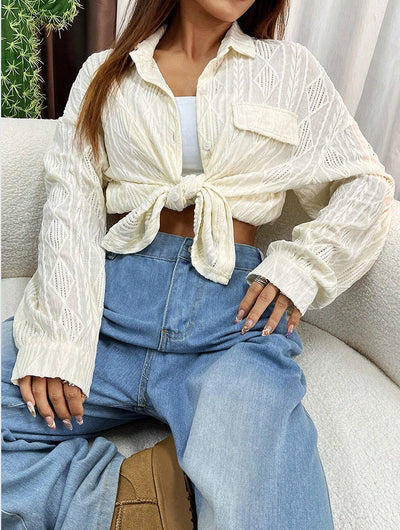 Camisa Suelta Oversize para Mujer - Abrigo Versátil - Image 10