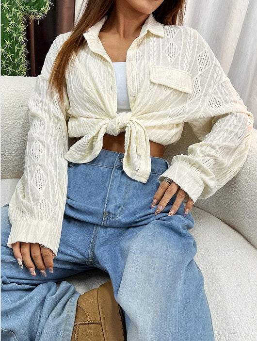 Camisa Suelta Oversize para Mujer - Abrigo Versátil - Image 10