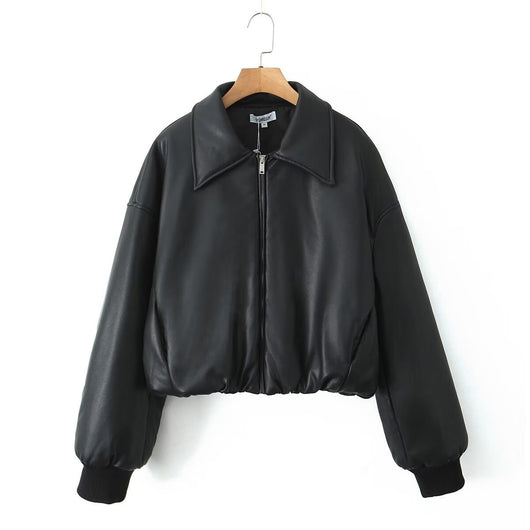 Chaqueta de Cuero PU para Motociclista Estilo Pan - Image 19