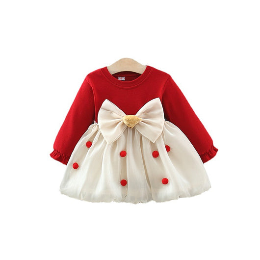 Vestido Infantil Manga Larga Primavera Otoño - Image 5