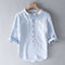 Camisa Suelta de Solapa Ancha para Hombre - Comodidad Estival