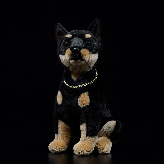 Figura Decorativa Doberman Realista - Juguete Simulado de Perro