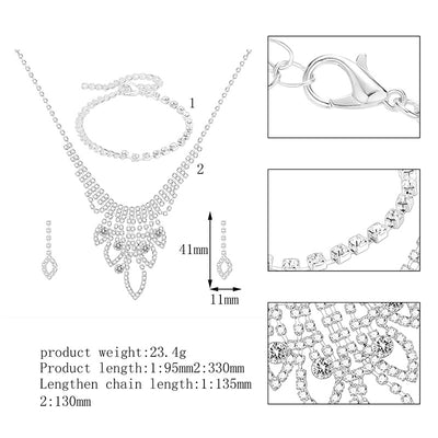 Conjunto de Joyería Nupcial Elegante - Collar Minimalista - Image 7