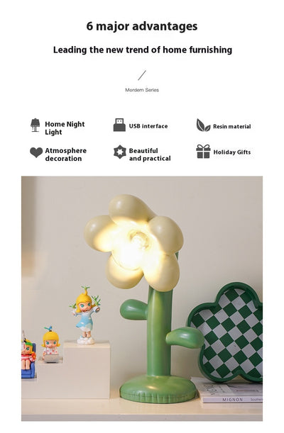 Lámpara de Mesa Floral Personalizada con Diseño Moderno - Image 8
