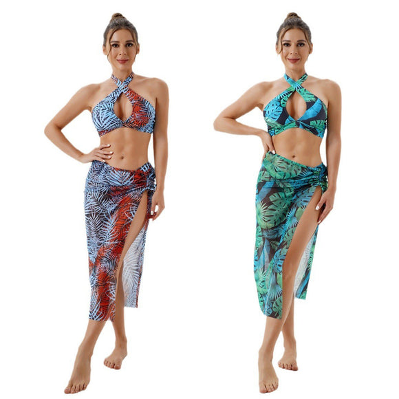 Traje de Baño Dos Piezas Escotado para Mujer Talla Grande