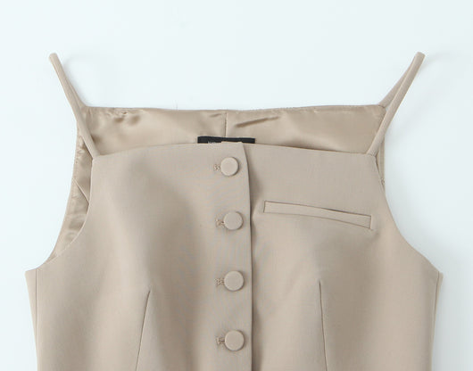 Blusa Elegante Ajustada con Tirantes - Estilo Europeo y Francés - Image 11