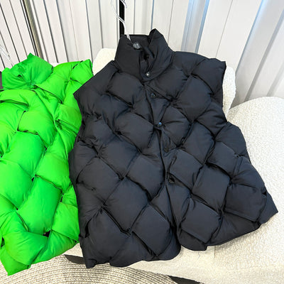 Chaleco Acolchado Tejido con Cuello de Pie para Hombre y Mujer - Image 7
