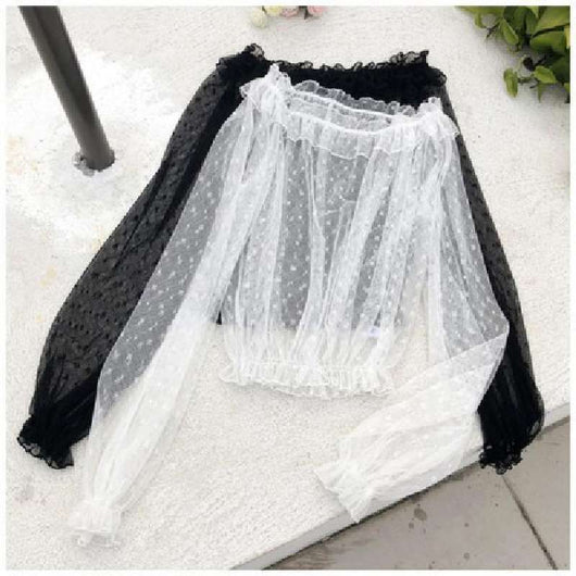 Blusa de Encaje con Volantes y Mangas Largas - Image 18