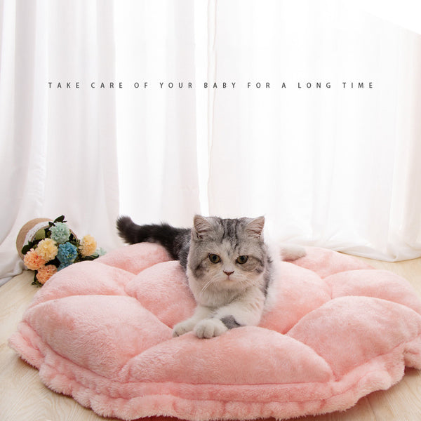 Cama Suave Floral para Mascotas Pequeños - Nido Acogedor para Perros y Gatos