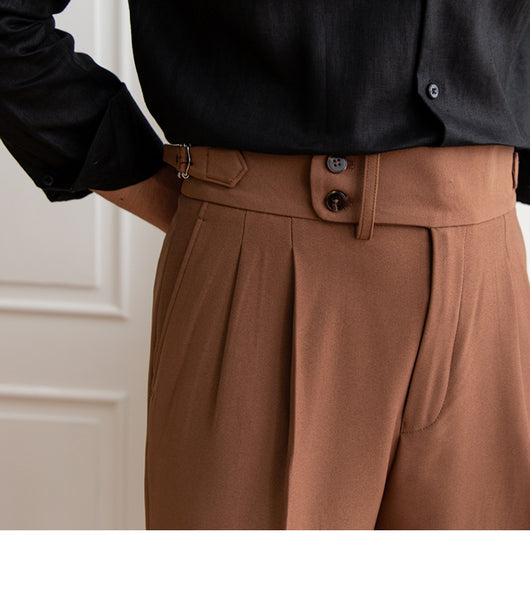 Shorts Casuales Hombre Corte Recto Tela Lisa Sin Planchado - Image 9