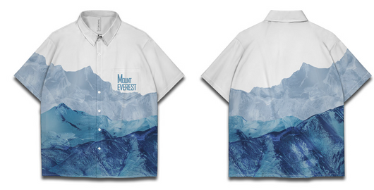 Remera Estampado Montaña Tendencia Manga Corta - Image 4