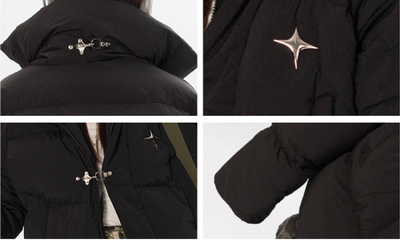 Chaqueta de Panadero con Detalles Metálicos Asimétricos - Image 13