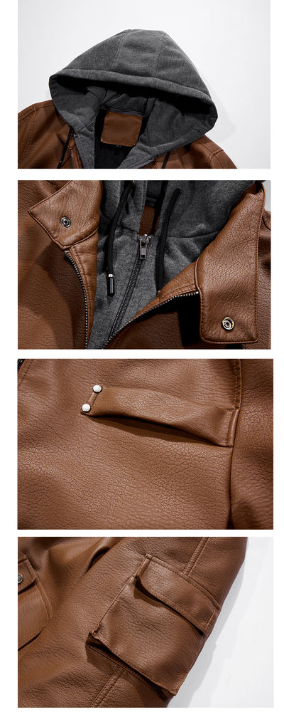 Abrigo de Cuero para Hombre Elegante y Cálido - Image 12
