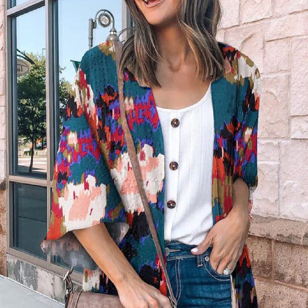 Abrigo Estampado de Moda para Mujer