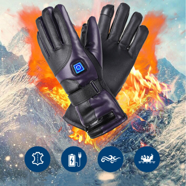 Guantes Calefactables Impermeables para Motocicleta - Protección Total en Invierno