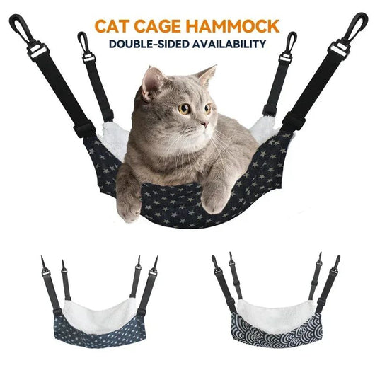 Hamaca Colgante de Algodón para Mascotas Pequeñas - Cama Confortable para Gatos, Hurones y Roedores - Image 4