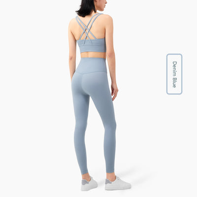 Conjunto Deportivo Mujer con Espalda Cruzada - Leggings y Top Yoga - Image 6