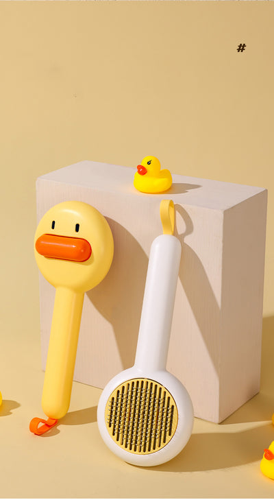 Peine Deslanador de Pato Amarillo para Gatos y Perros - Image 10