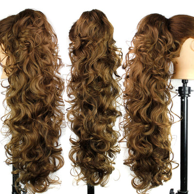 Extensión de Cabello Ondulado con Pinza - Coleta Postiza Fibra Sintética Premium - Image 9