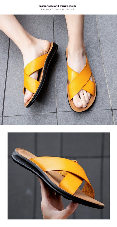 Sandalias Cómodas Extragrandes para Hombre - Calzado de Playa y Exterior - Image 27