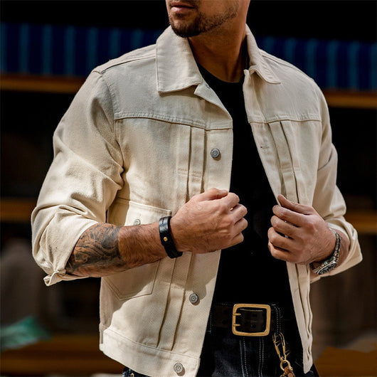 Chaqueta Denim Slim Fit con Personalidad para Hombre - Image 12